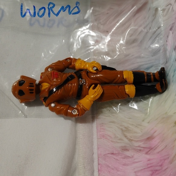 G.I. Joe 1987 W.O.R.M.S Maggot Driver Action Figure W Helmet 🪖 Collectible